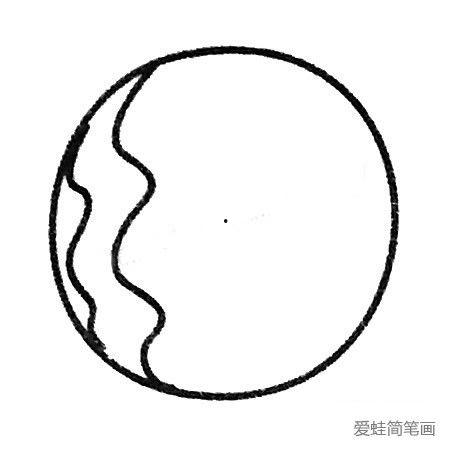 吃瓜简笔画q版,趣味横生的夏日清凉瞬间  第3张